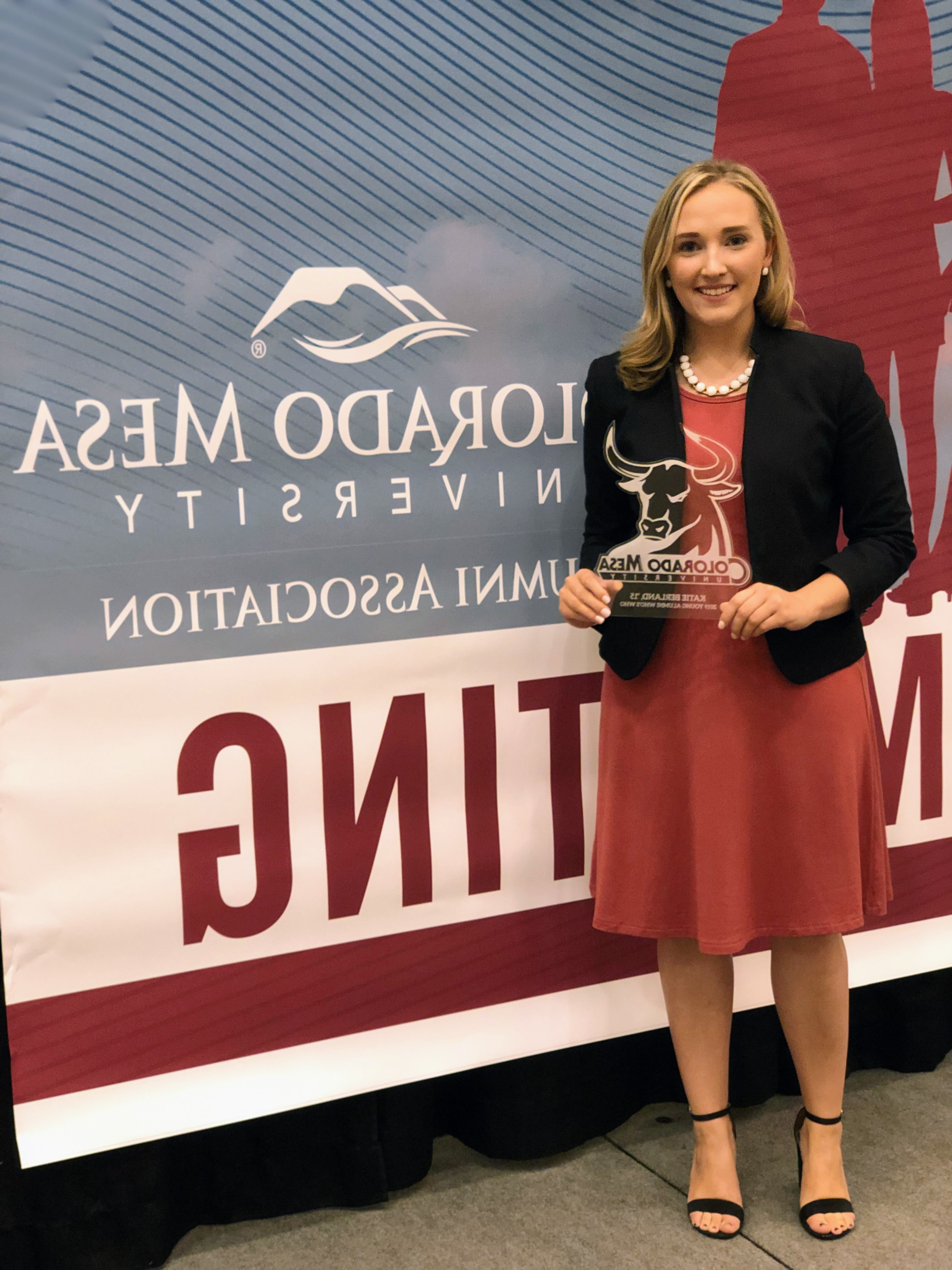 Katie won the CMU Alumni Association Who's Who Award in 2019